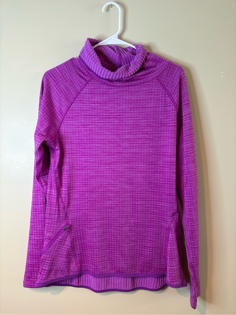 Champion Purple Turtleneck Lightweight Textured Sweater NWOT